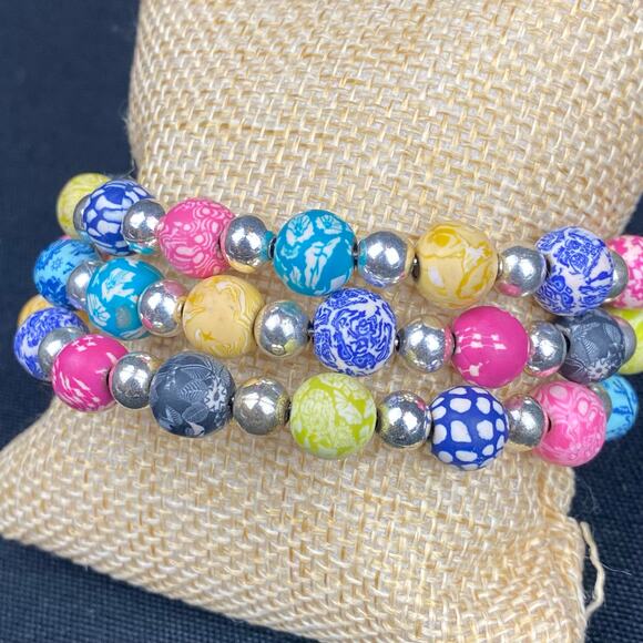 Viva Beads Discontinued Multi Colored Tutti Frutti Jumbo Wrap Bracelet - Picture 9 of 9